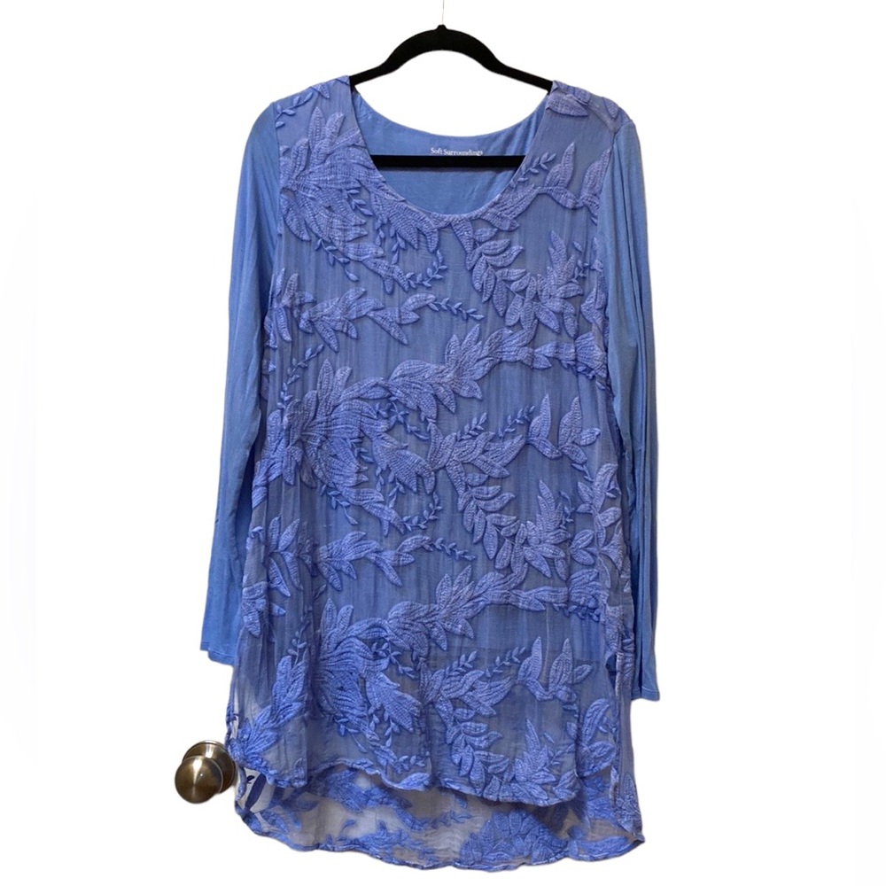 🛍️ Soft Surroundings Silk Tunic Top